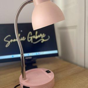 Pink LED Flex Head Desk Lamp